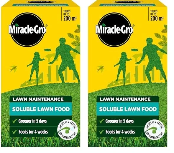 Miracle-Gro Water Soluble Lawn Food, 1 kg (Pack of 2)