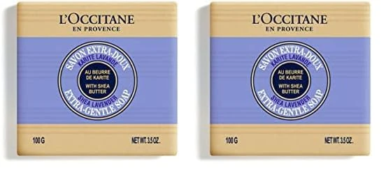 L'Occitane Shea Butter Soap Lavender 100 g (Pack of 2)