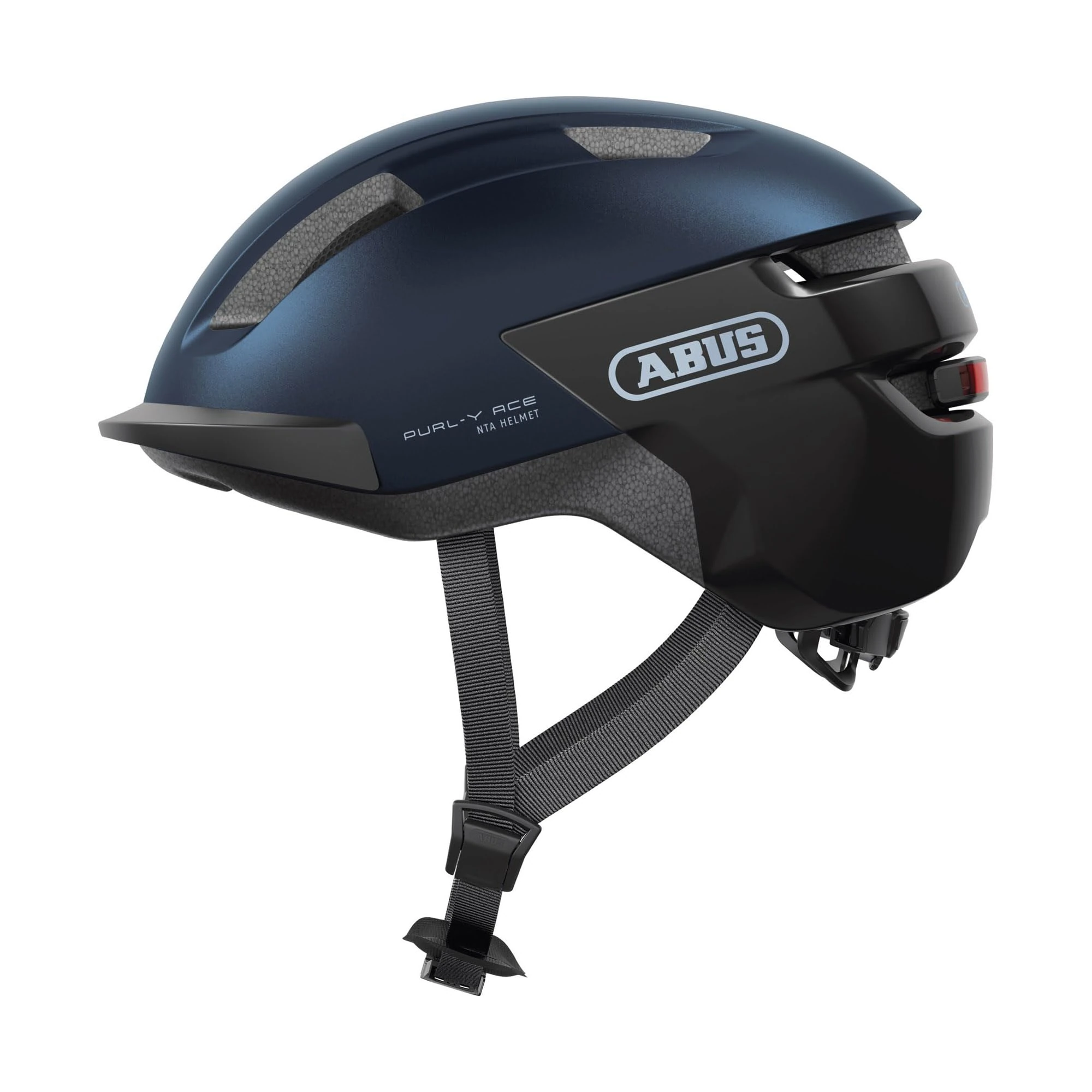 ABUS PURL-Y ACE Bike Helmet with LED Light - Suitable for E-Bike and S-Pedelec Rides