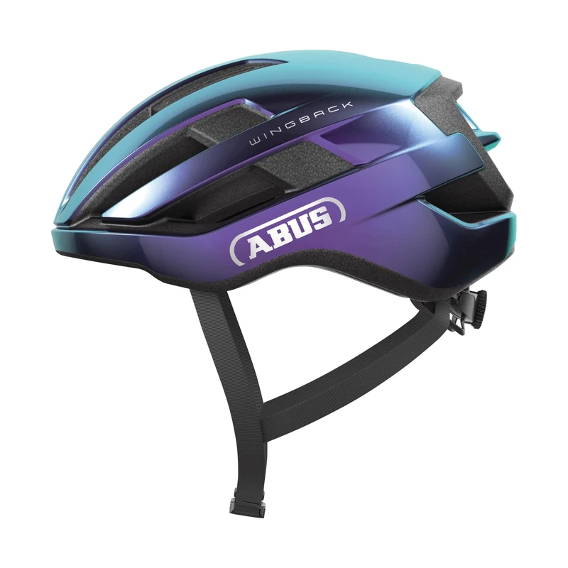 ABUS WingBack Racing Bicycle Helmet - Simple Helmet for Sporty Riding in Everyday Use and Leisure Time for Adults and Teenagers - Purple, Size L