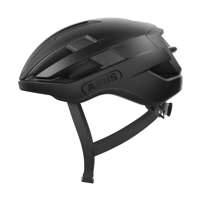 ABUS WingBack Racing Bicycle Helmet - Simple Helmet for Sporty Riding in Everyday Use and Leisure Time for Adults and Teenagers - Black, Size S