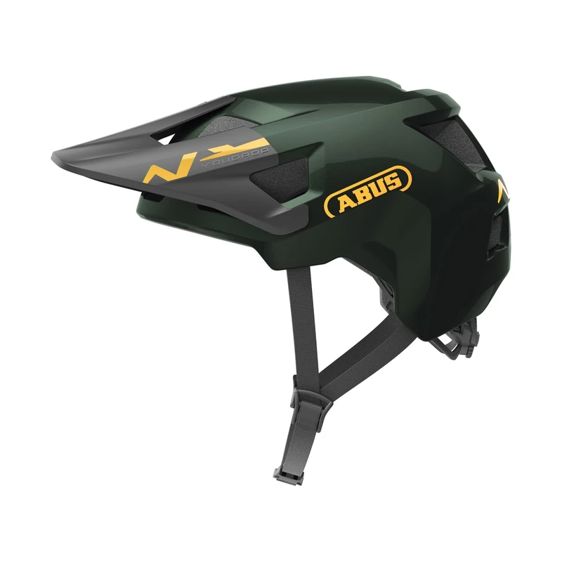 ABUS MTB Helmet YouDrop - Mountain Bike Helmet for Kids and Teens for Day-to-Day Use or Off-Road Touring with Space for a Ponytail - green, Size S