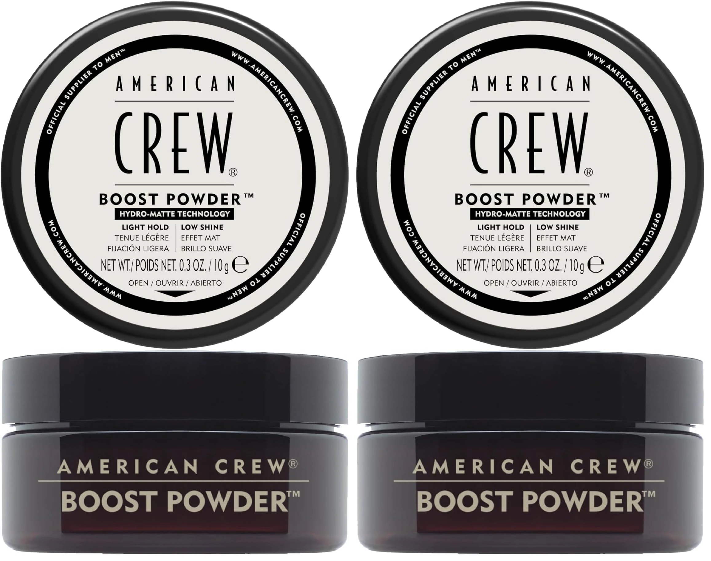 American Crew Volume Boost Hair Powder, Gifts For Men, Adds Thickness & Lift (1 x 10g) Matte Finish, Paraben Free & Water Soluble, Unisex (Pack of 2)