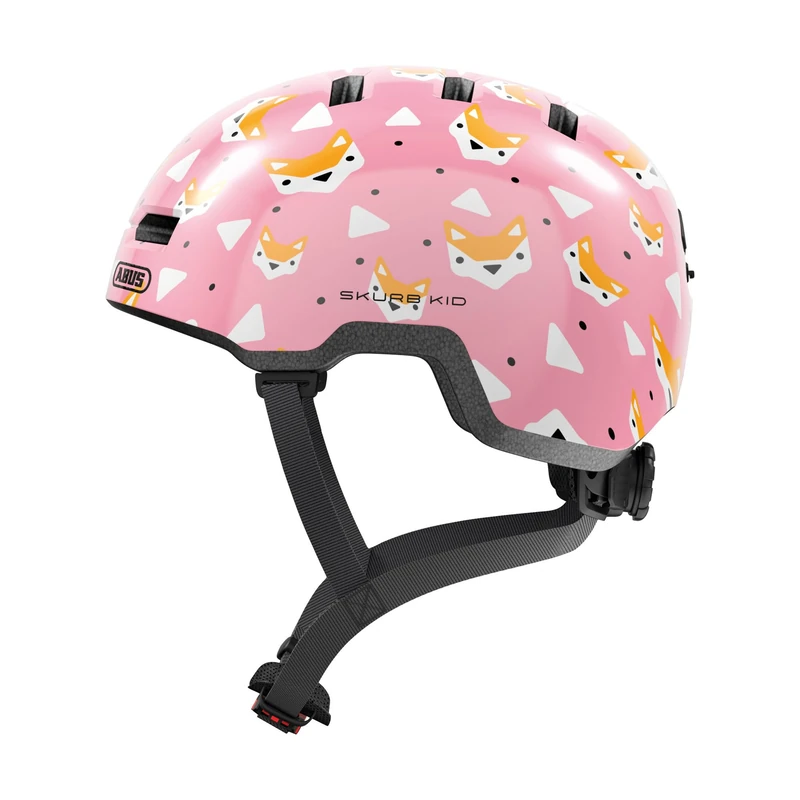 ABUS children's helmet Skurb Kid - robust bike helmet in skate style with room for a ponytail and various designs - for girls and boys - pink, size S - Image 1