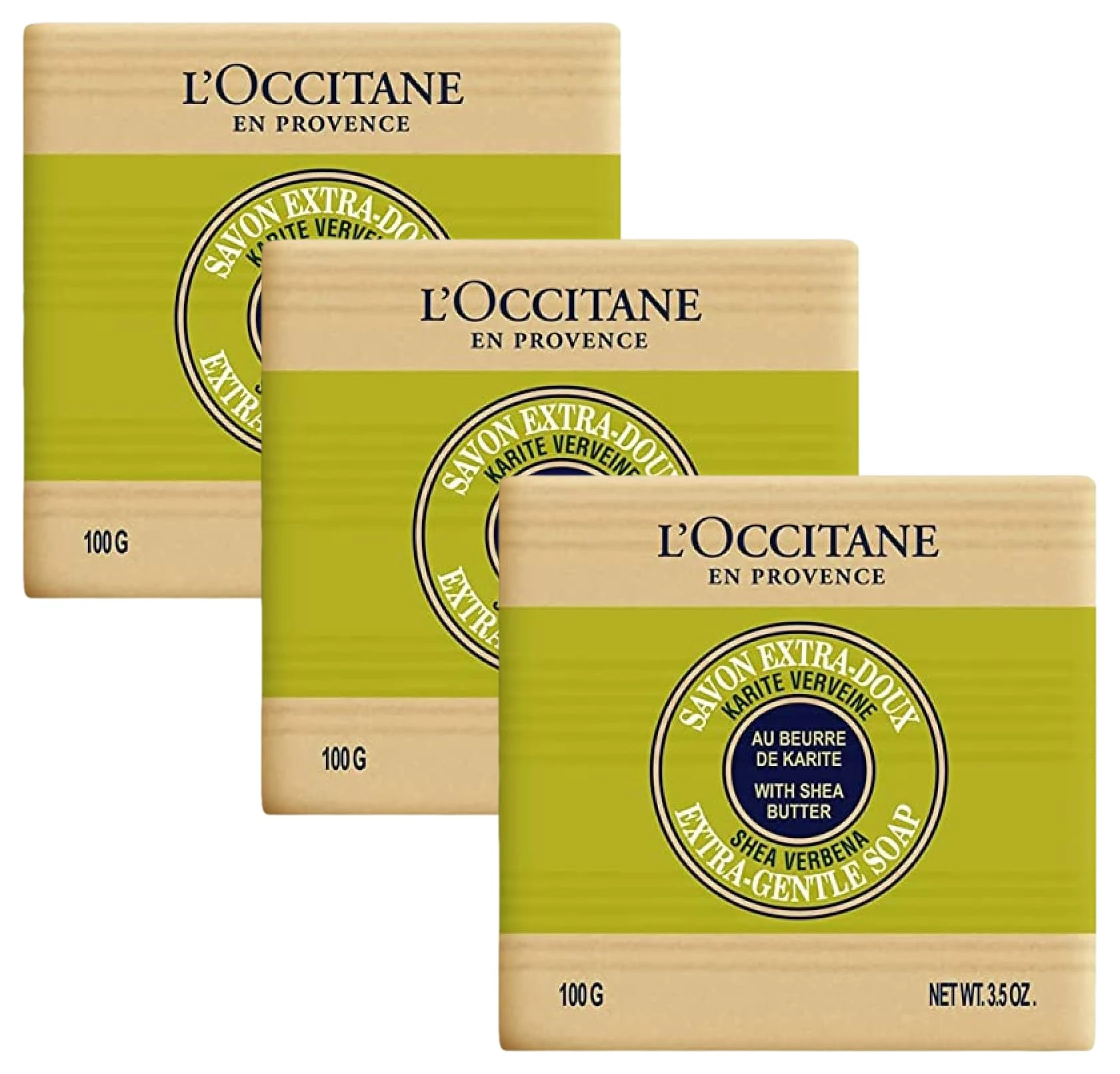 L'Occitane Verbena Soap 100g (Pack of 3)
