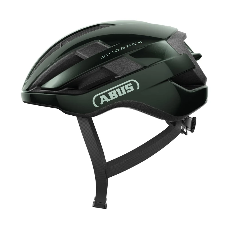 ABUS WingBack Racing Bicycle Helmet - Simple Helmet for Sporty Riding in Everyday Use and Leisure Time for Adults and Teenagers - Green, Size S