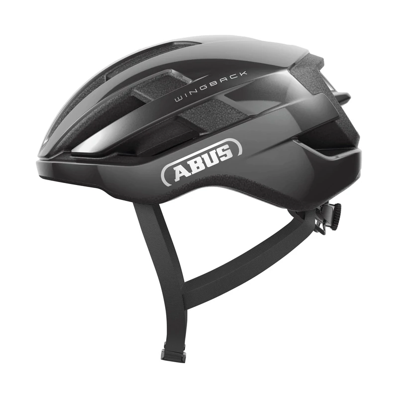 ABUS WingBack Racing Bicycle Helmet - Simple Helmet for Sporty Riding in Everyday Use and Leisure Time for Adults and Teenagers - Grey, Size S
