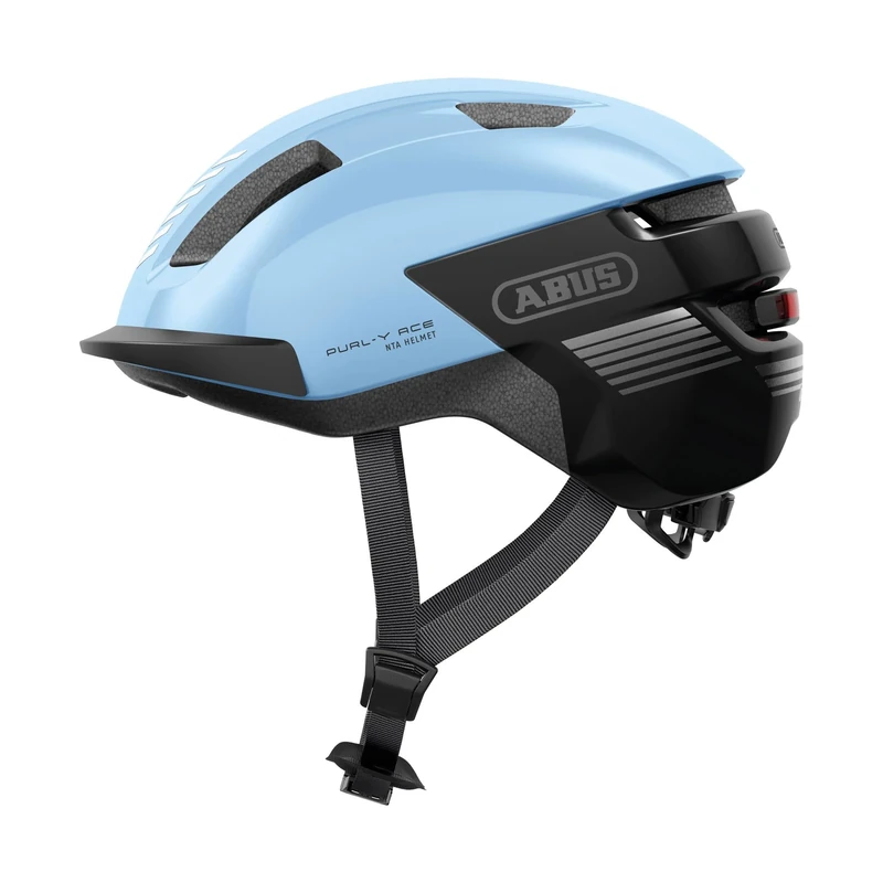 ABUS PURL-Y ACE Bike Helmet with LED Light - Suitable for E-Bike and S-Pedelec Rides