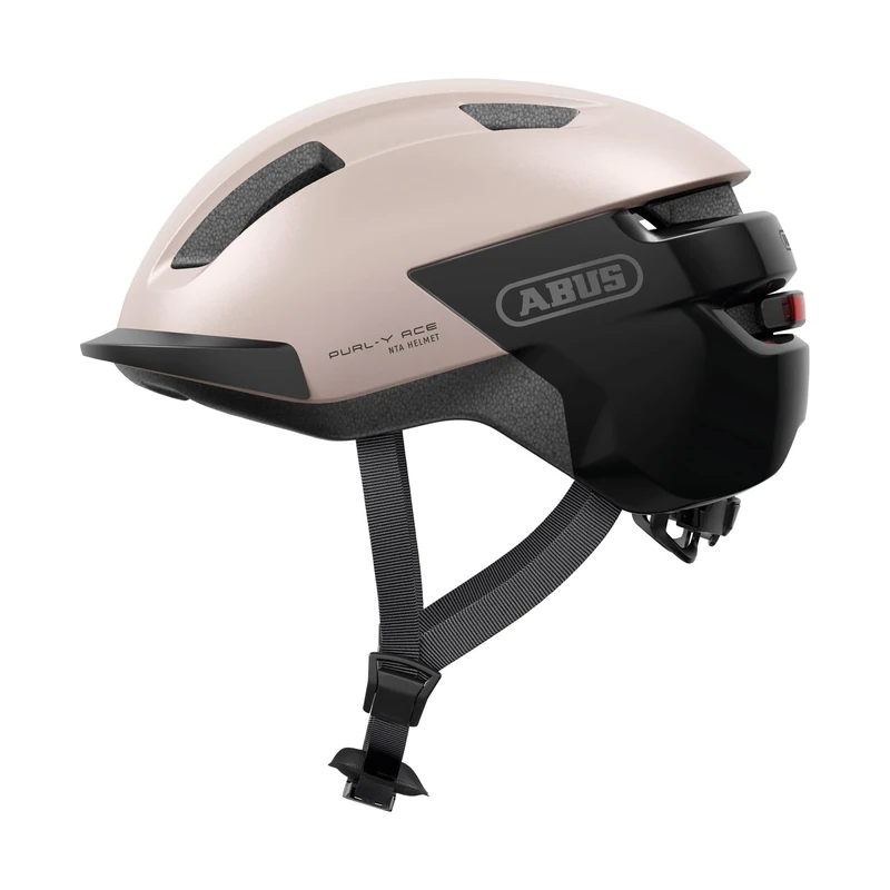 ABUS PURL-Y ACE Bike Helmet with LED Light - Suitable for E-Bike and S-Pedelec Rides