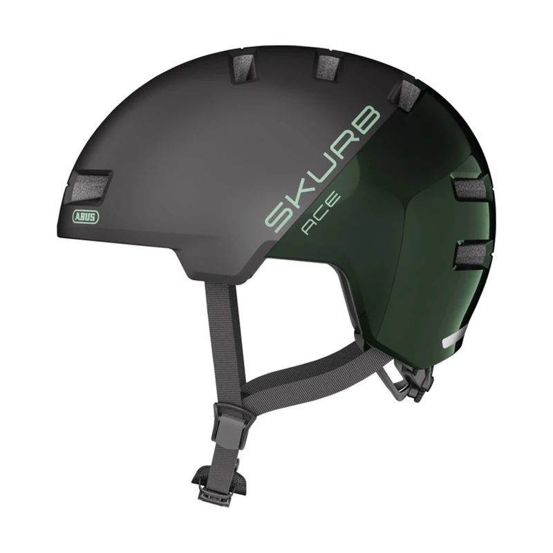 ABUS city helmet Skurb ACE - stylish bike helmet for everyday use, skating, BMX riding or longboarding - orange, size S