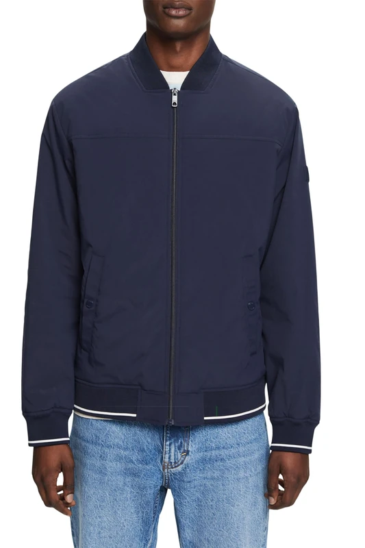 ESPRIT Men's 034ee2g310 Jacket, 400/Navy, XS
