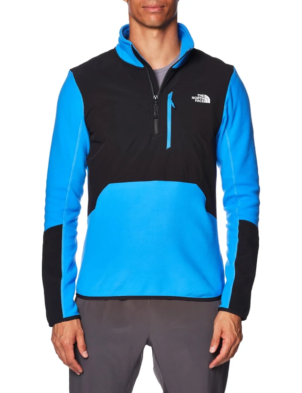 The North Face Glacier Sweatshirt Optic Blue/Tnf Black XS