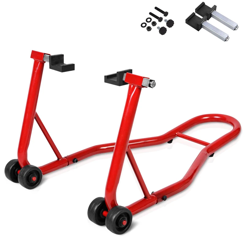GiantexUK Motorbike Stand (Red Body)