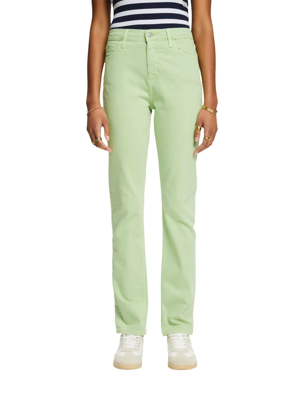 ESPRIT Women's 993ee1b332 Trouser, 330/Light Green, 34W / 28L