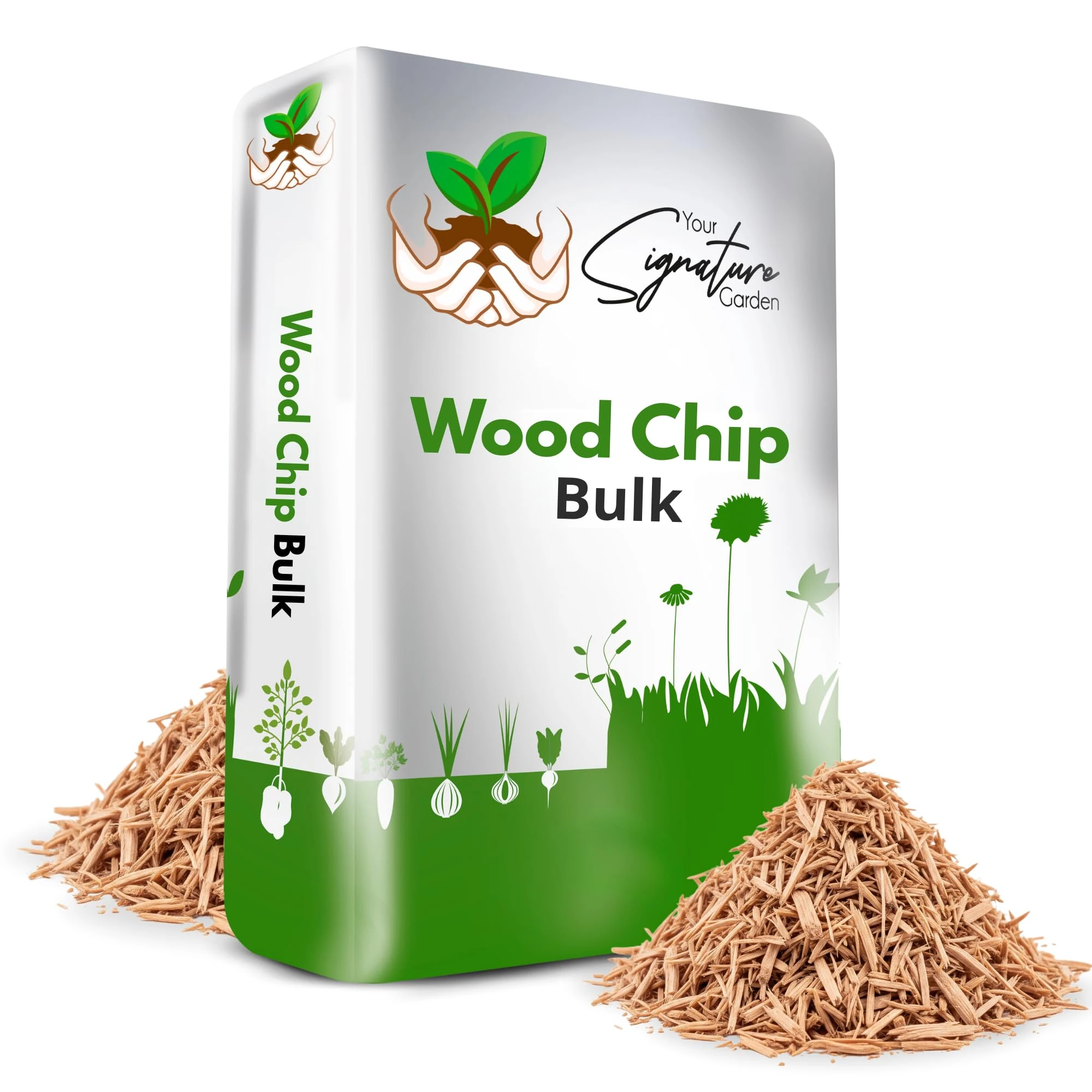 Laeto Your Signature Garden Wood Chippings For Garden | Bulk Bag of Wood Chips For Mulching, Weed Control, Landscaping, Kids Play Areas & Reptile, Chicken Bedding