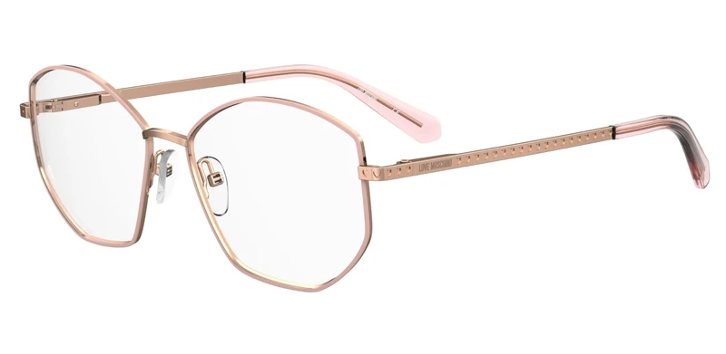 MOSCHINO LOVE MOL623 PY3 COPPER GOLD NUDE 55/15/140 WOMAN Eyewear Frame