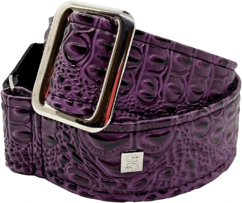 Get'M Get'M Aussie Gator Passion Orchid 2 Inch Guitar Strap