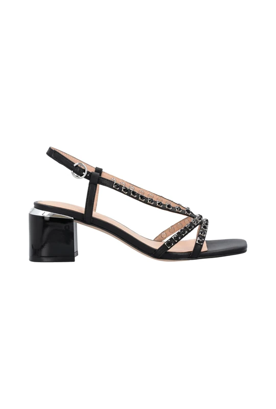 Pinko Women's Nappa Sandal, Black, 3 UK