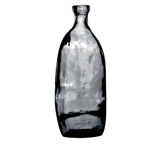 "NATURAL LIVING" LEA Vase 13.6L Recycled Glass Quartz Diameter 25 cm x Height 51 cm