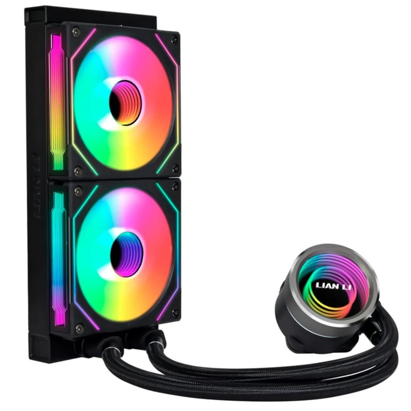 Lian Li Galahad II Trinity 240mm Black SL-INF AIO Liquid Cooler – High Performance RGB CPU Cooler with Aluminium Radiator and PWM Fans