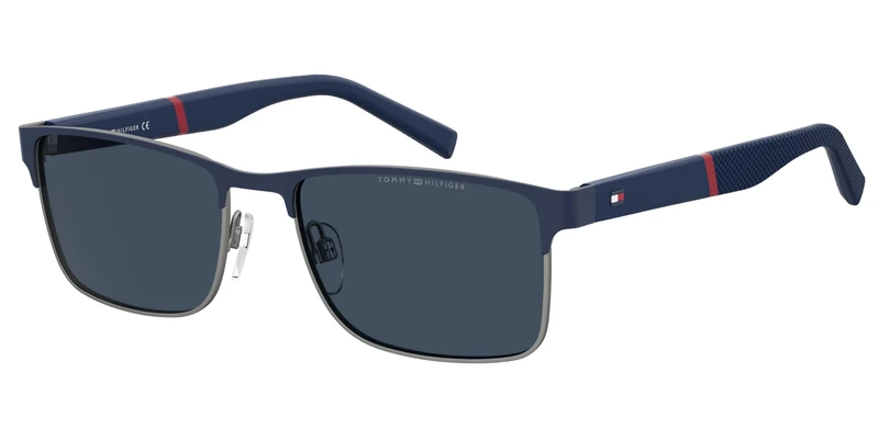 GAFAS TOMMY HILFIGER - Modelo: TH 2040/S C: MATTE BLUE RUTHENIUM Eye size: 56_Bridge size: 19 / Polarized: No