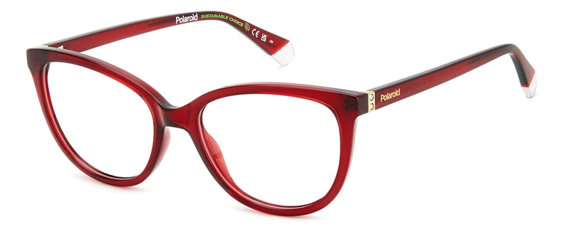 Polaroid PLD D504 Burgundy Eyewear Frames - Women's Glasses - Image 1