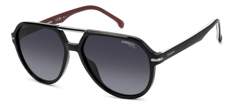 Carrera 315/S BLACK BURGUNDY/DARK GREY SHADED 58/15/145 men Sunglasses