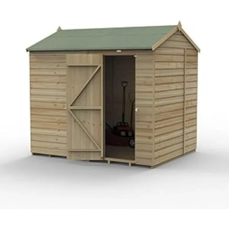 Forest Garden Beckwood 8x6 Reverse Apex Shed - No Windows