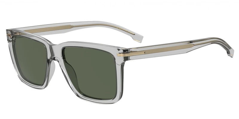 Boss 1598/S TRANSPARENT GREY/GREEN 55/17/145 men Sunglasses