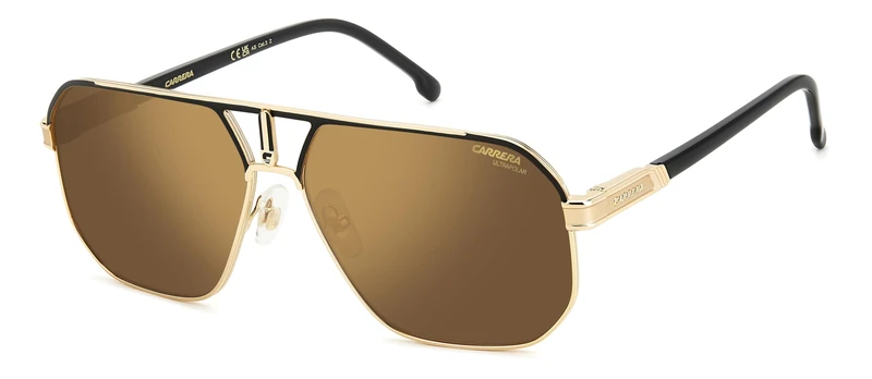Carrera Unisex Sunglasses 1062/S I46 62/14/145 Men's Sunglasses, I46/YL MT Blck Gold, 62, I46/Yl Mt Blck Gold, 62