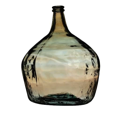 NATURAL LIVING Lady Jeanne Vase 16L Amber Recycled Glass D29CM X H42CM