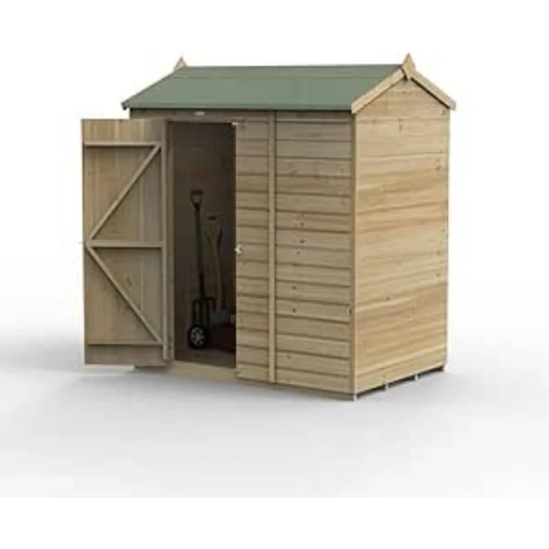 Forest Garden Beckwood 6x4 Reverse Apex Shed - No Windows