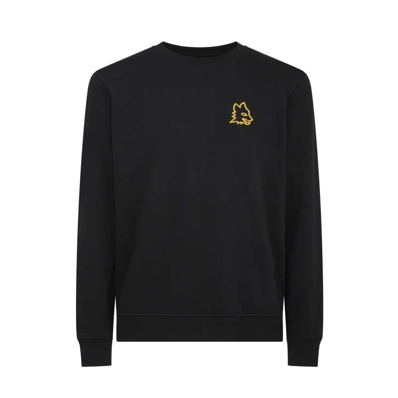 GIL S.R.L. swg-lupa Crew Neck Sweatshirt, Black, S