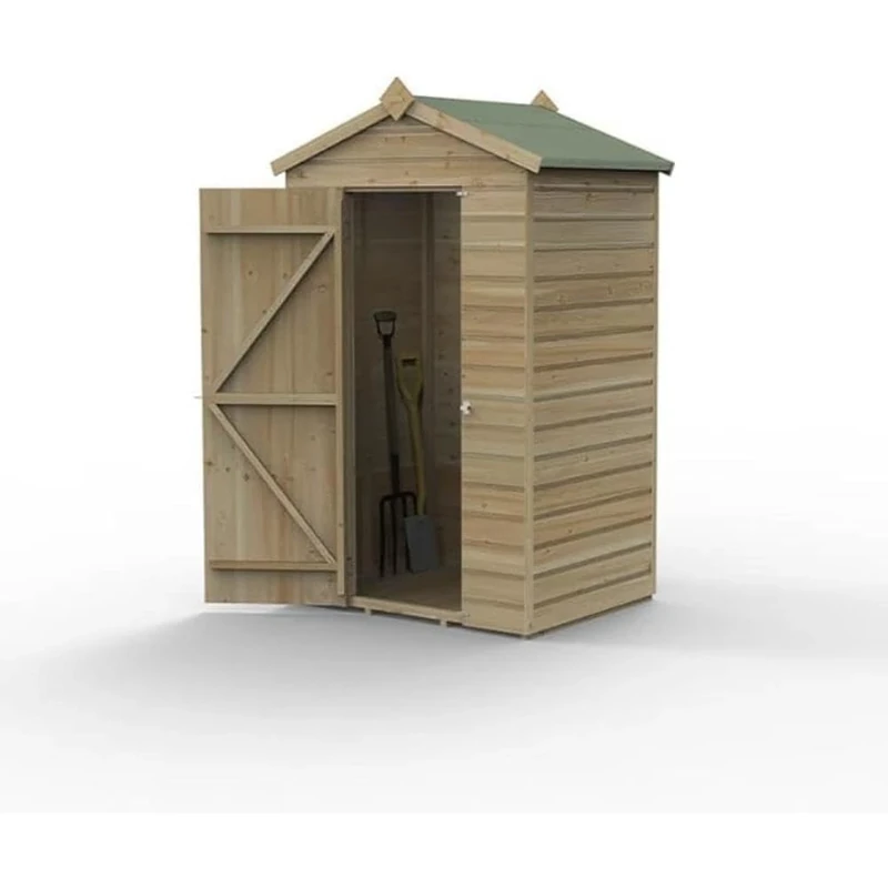 Forest Garden Beckwood 4x3 Apex Shed - No Windows