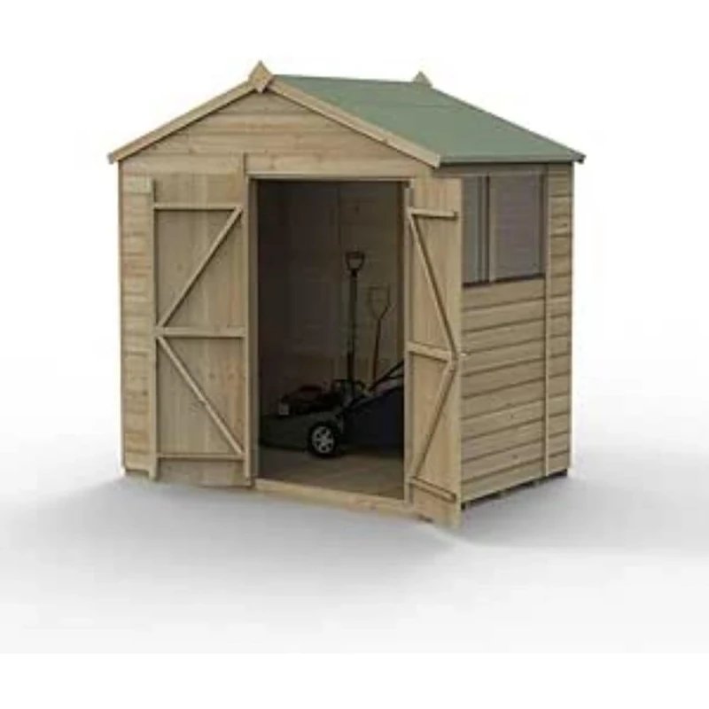 Forest Garden Beckwood 7x5 Apex Shed - 2 Windows - Double Door