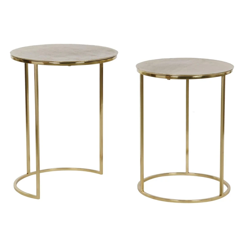 DKD Home Decor Set of 2 Tables, Estándar - Image 1
