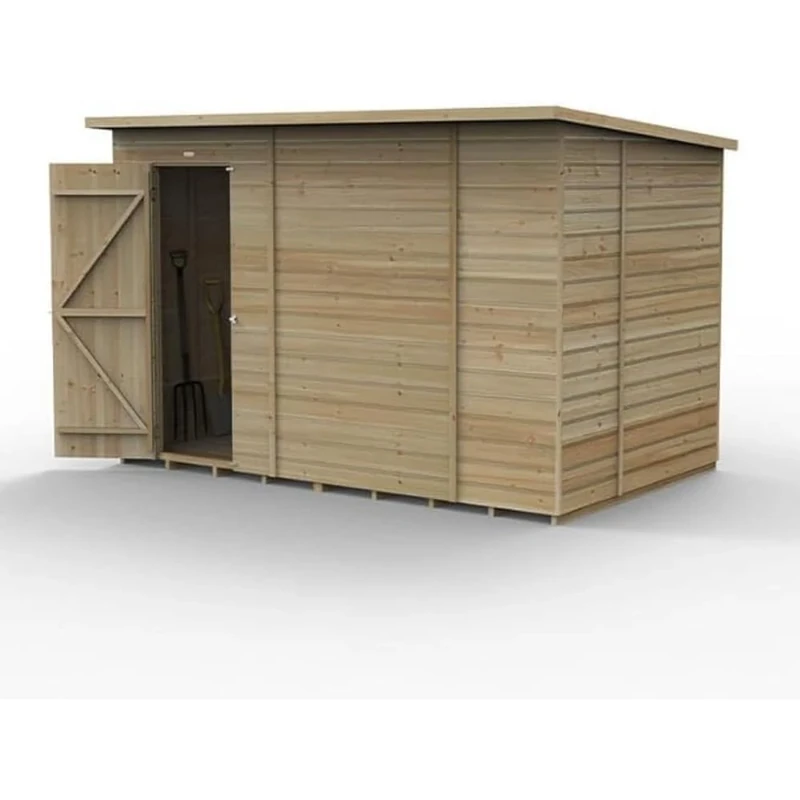 Forest Garden Beckwood 10x6 Pent Shed - No Windows -