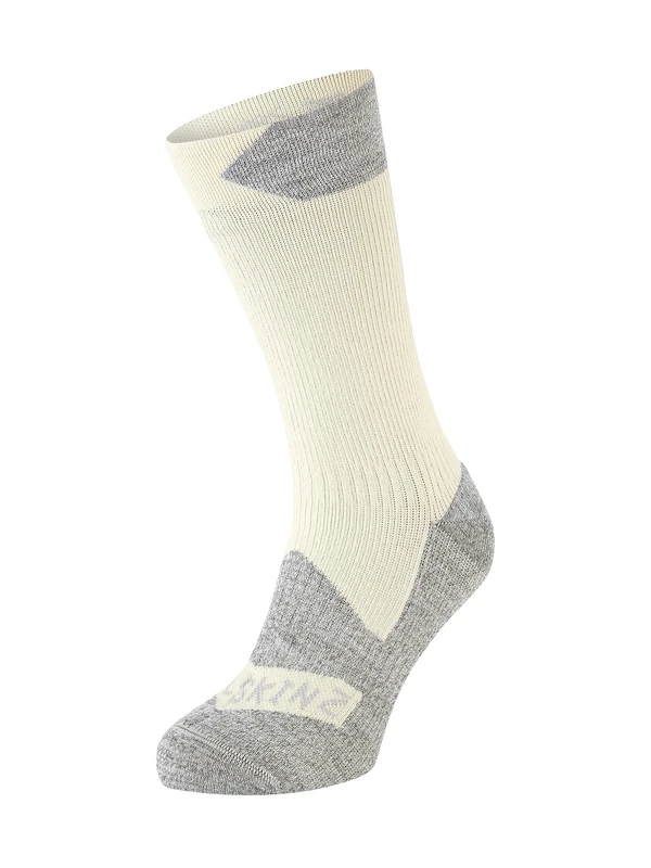 SEALSKINZ | Raynham | Unisex Waterproof All Weather Mid Length Sock | Running, Trekking, Camping & Everyday Use | Merino Wool Lining | 4-Way-Stretch
