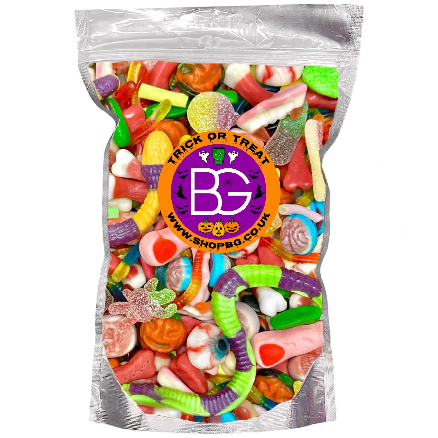 BG Quality Pick & Mix Sweets - Spooky Halloween Sweets Trick or Treat Candy Gift Sweeties 800g Pouch