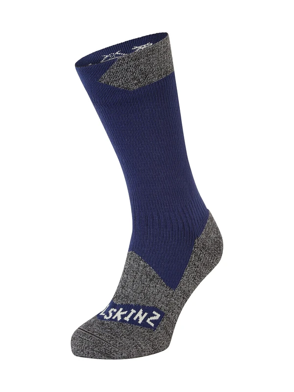 SEALSKINZ | Raynham | Unisex Waterproof All Weather Mid Length Sock | Running, Trekking, Camping & Everyday Use | Merino Wool Lining | 4-Way-Stretch