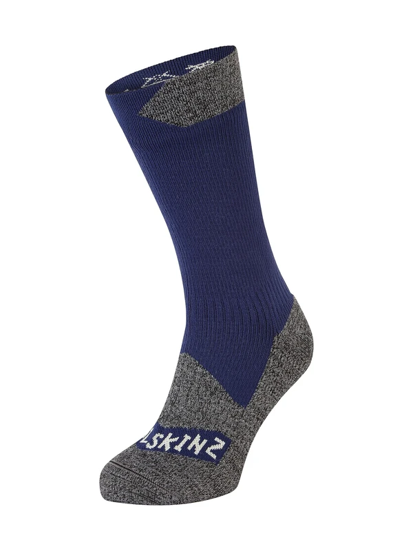 SEALSKINZ | Raynham | Unisex Waterproof All Weather Mid Length Sock | Running, Trekking, Camping & Everyday Use | Merino Wool Lining | 4-Way-Stretch