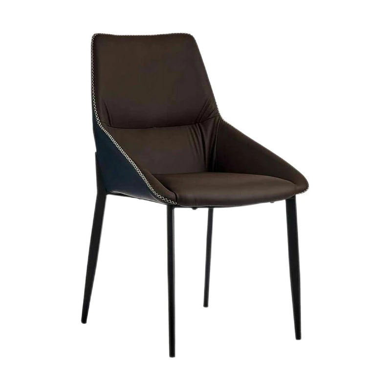 Gift Decor Braided Armchair, Standard, Blue Brown, 2 Units, 50 x 87 x 61 cm, Dining, Indoor, Faux Leather Seat, Already Assembled - Image 1