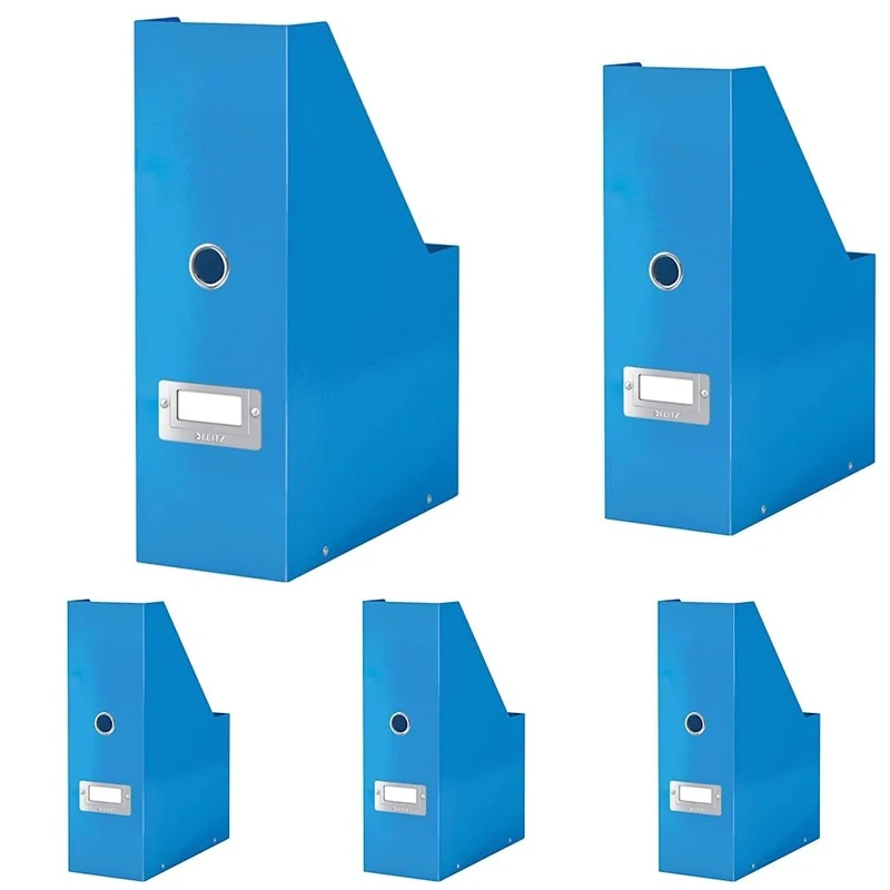 Leitz Magazine File, A4, Click and Store Range 60470036 - Blue (Pack of 5)