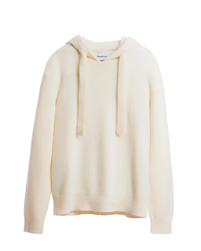 Diana Studio Men's Grey, L Sweater, White, M