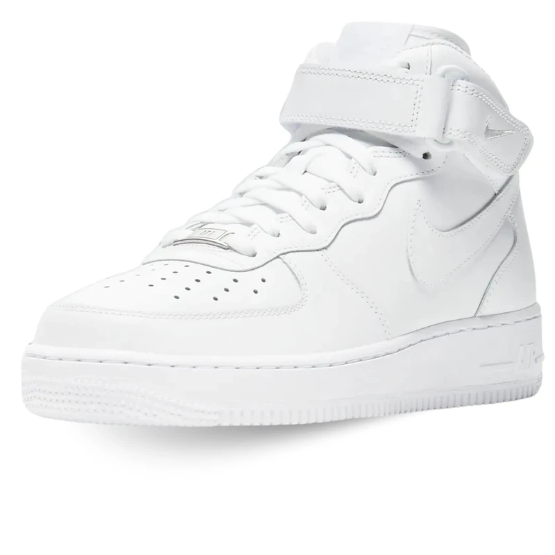 NIKE Womens Air Force 1 '07 Mid Sneaker, White, 7 UK