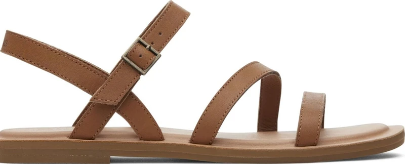 TOMS Sandals Strappy Leather Eco-Conscious Adjustable Women's Footwear