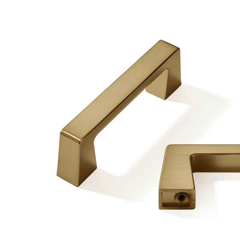 CABDM 20 Pack 3 inch Solid Champagne Bronze Cabinet Handles Kitchen Hardware Drawers Bathroom Vanity Cabinet Door Handles