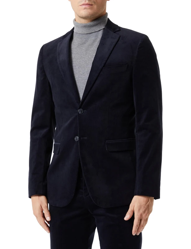 SELECTED HOMME Male Blazer Cord, Dark Sapphire, 30