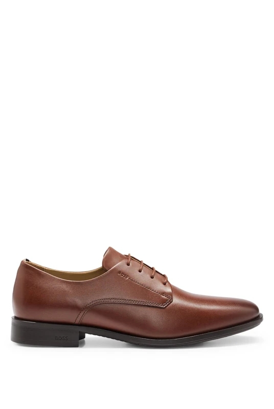 BOSS Male Colby_Derb_lt_N Dress Shoes Brown 14 UK - Image 1