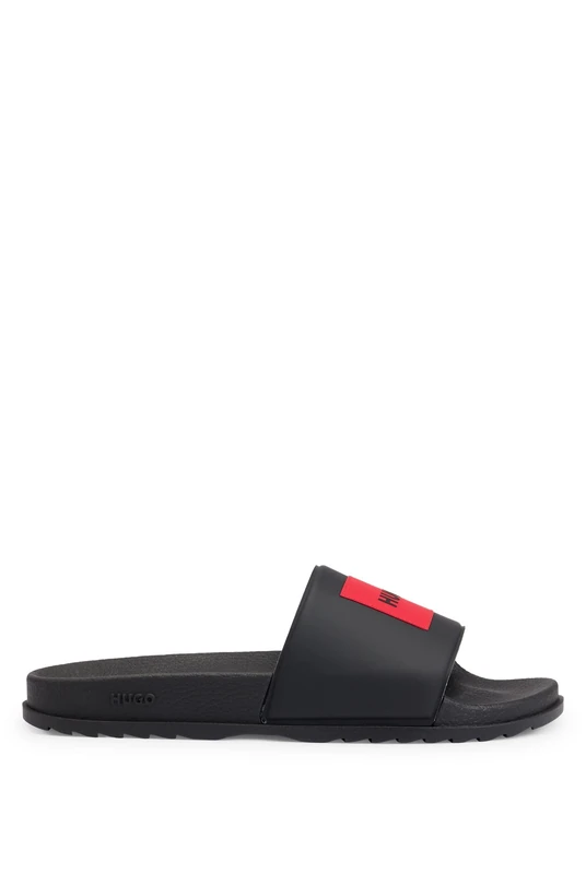 HUGO Mens Match it Slip-on slides with red logo label Size 5